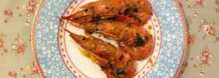 LE RICETTE DEL MESE DI DICEMBRE: GAMBERI ALL'ARANCIA e SPINACI CRUDI CON LIMONE E SCAGLIE DI PARMIGIANO REGGIANO