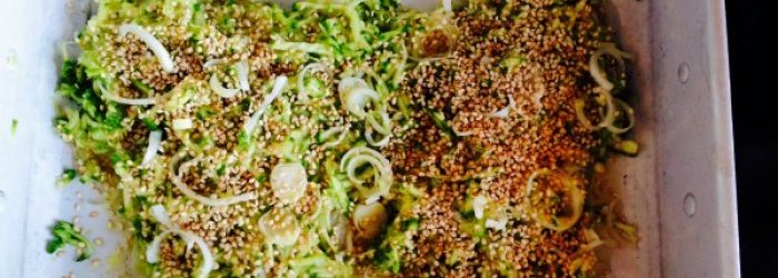 LA RICETTA DEL MESE DI GIUGNO: FILETTI DI ORATA IN CROSTA DI ZUCCHINE E SESAMO