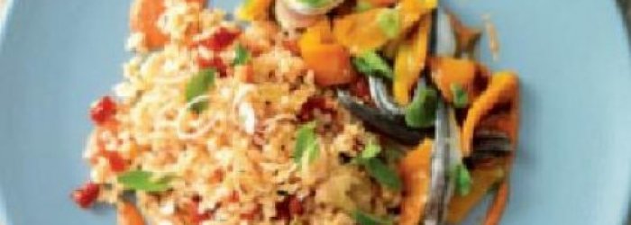 LE RICETTE DI OTTOBRE: RISO INTEGRALE CON POMODORI SECCHI E ALICI